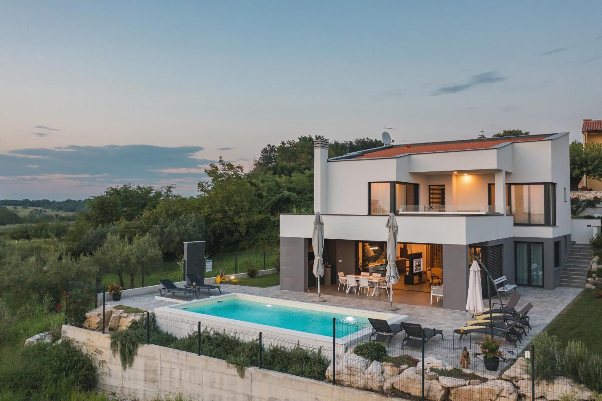 Villa Boiky - Private Pool And Amazing Sea View, Istria Materada ภายนอก รูปภาพ
