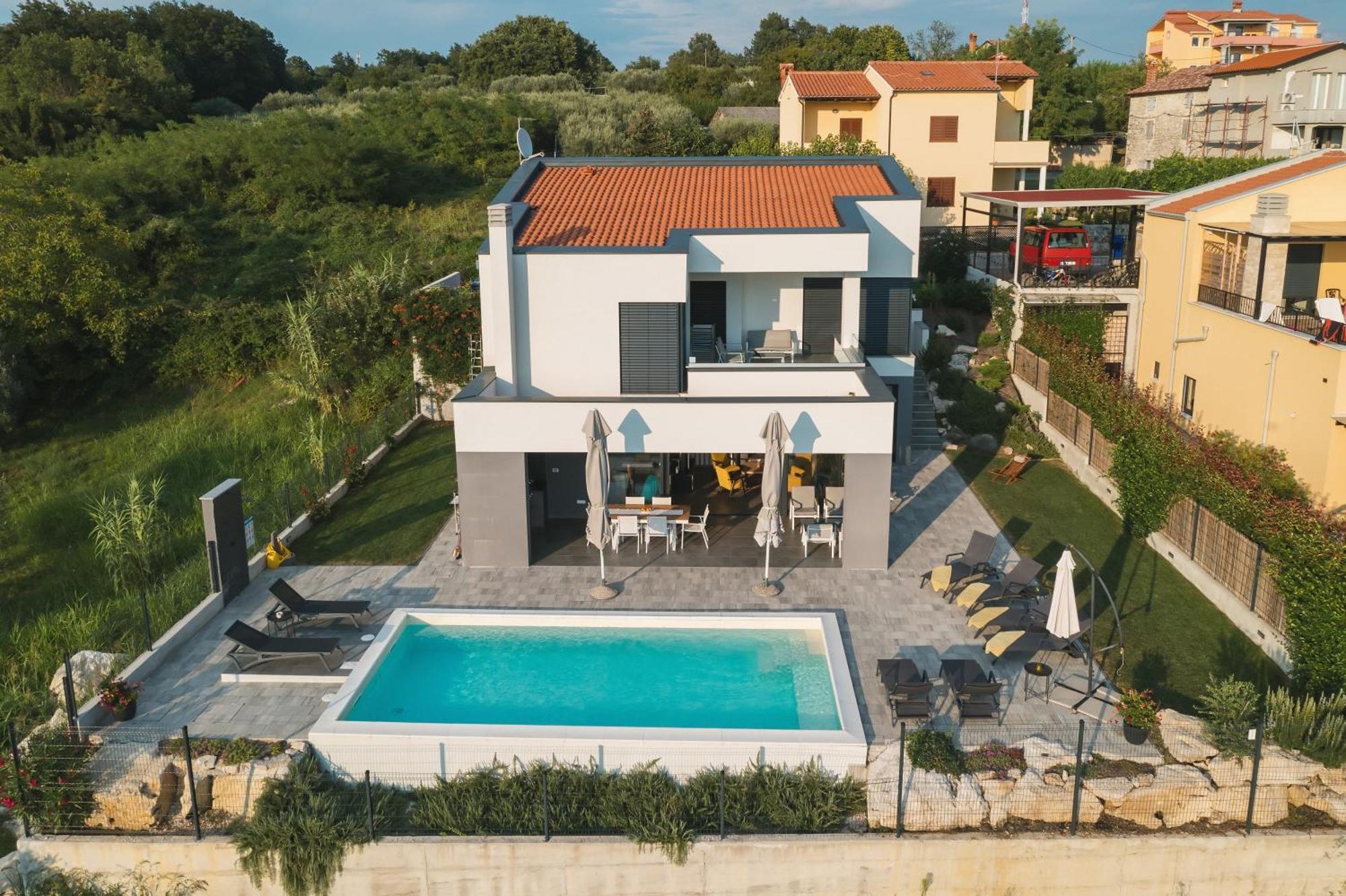 Villa Boiky - Private Pool And Amazing Sea View, Istria Materada ภายนอก รูปภาพ