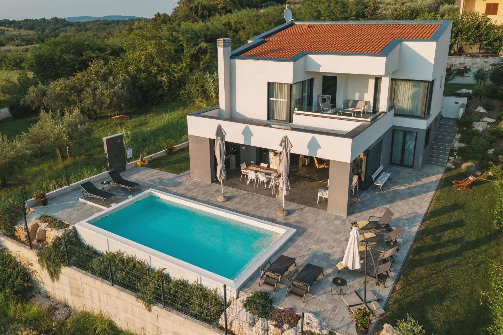 Villa Boiky - Private Pool And Amazing Sea View, Istria Materada ภายนอก รูปภาพ