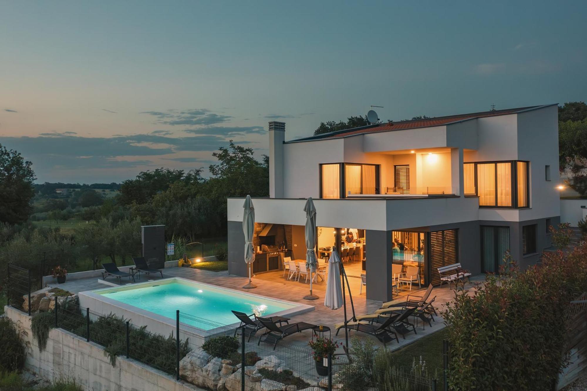 Villa Boiky - Private Pool And Amazing Sea View, Istria Materada ภายนอก รูปภาพ