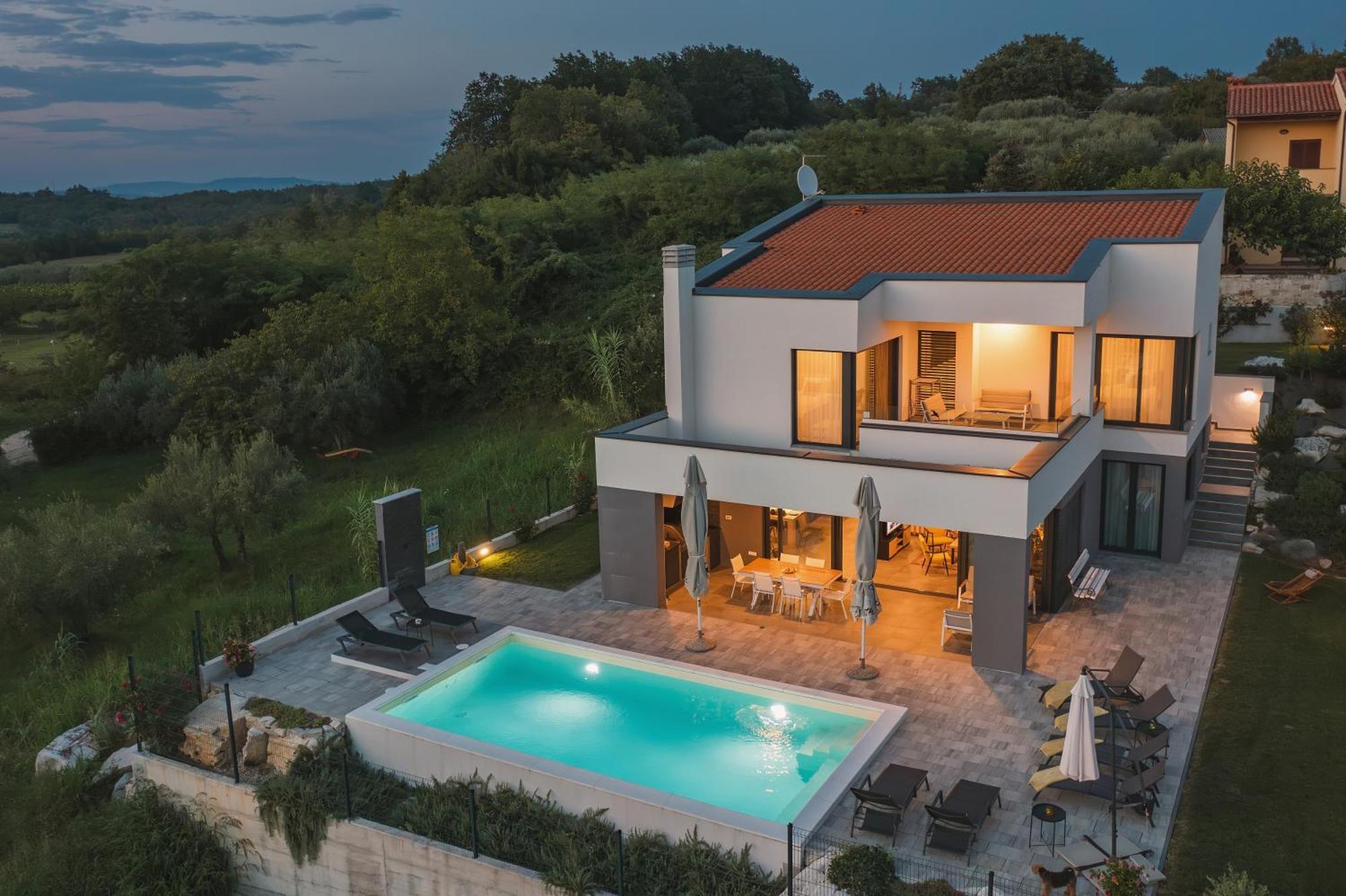 Villa Boiky - Private Pool And Amazing Sea View, Istria Materada ภายนอก รูปภาพ
